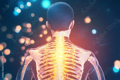 3D Illustration Shows Human...
