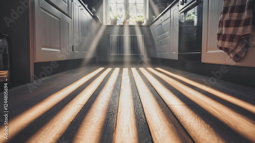 Sunlight streams through wi...