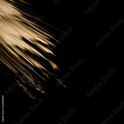 Abstract Golden Streaks Cas...