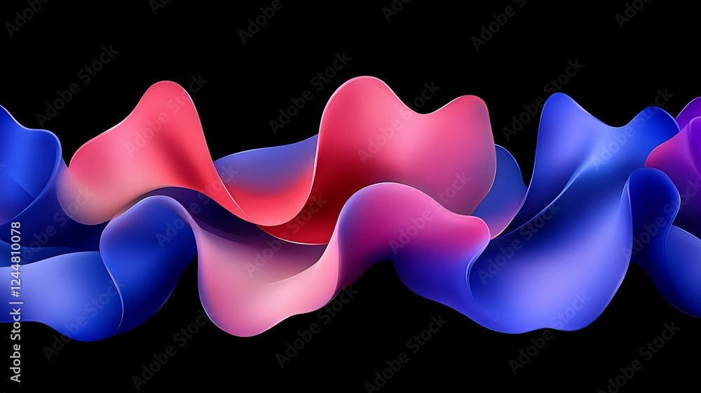Obraz premium Colorful Abstract Representation of Cell Impressions in Biological Response