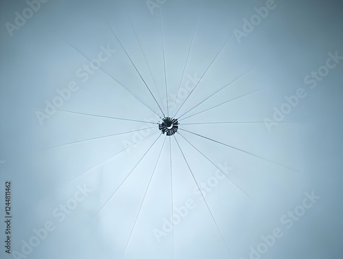 Close-up photo of a broken ...