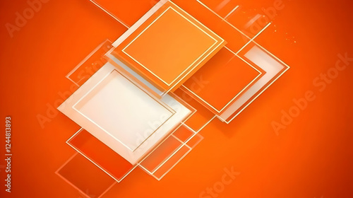 Abstract Orange Background ...