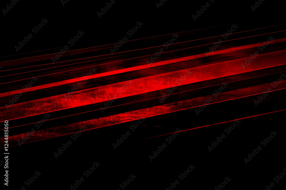 Fototapeta premium Abstract Red and Black Diagonal Lines Background Creates Dramatic Visual Effect