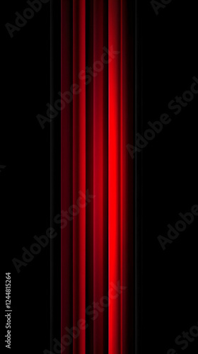 Red Curtains Create a Drama...
