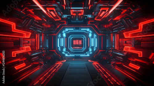 Futuristic Corridor Illumin...