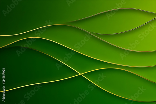 Abstract Green Background w...