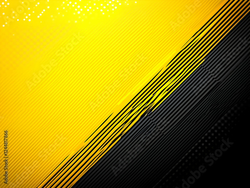 Abstract Yellow and Black S...