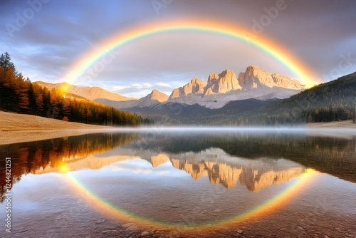 Rainbow Arches Over a Seren...