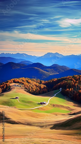 Rolling hills meet majestic...