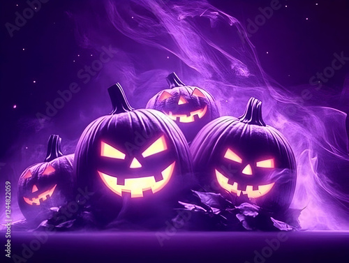 Glowing Jack-o'-lanterns Em...