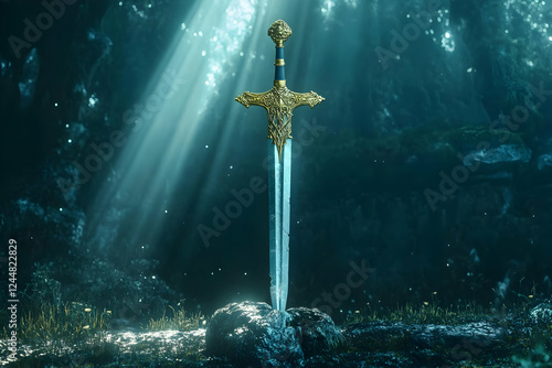 Mystical Sword Stands in a ...