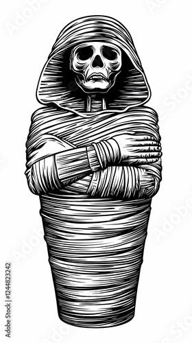 Mummy Wrapped in Cloth Stan...