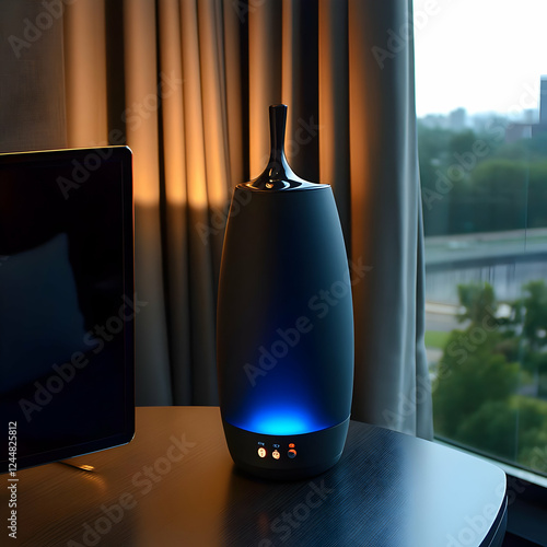 Modern Aroma Diffuser Glows...