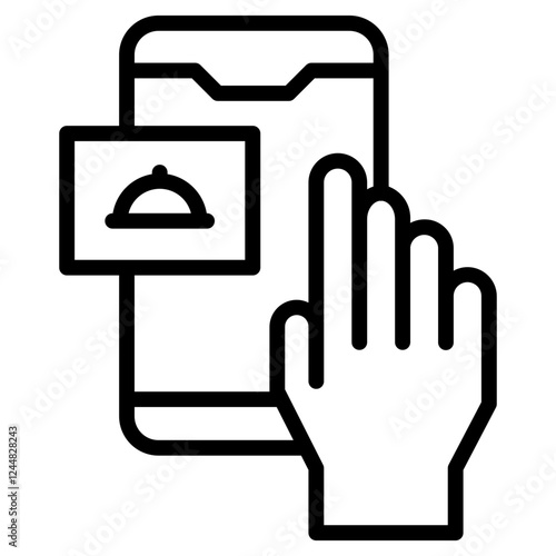 Online Delivery  Food Icon