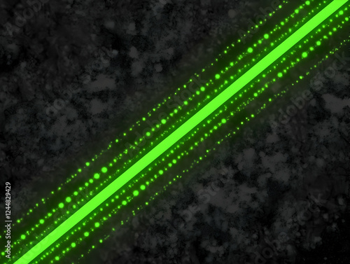 Diagonal Green Light Beam C...