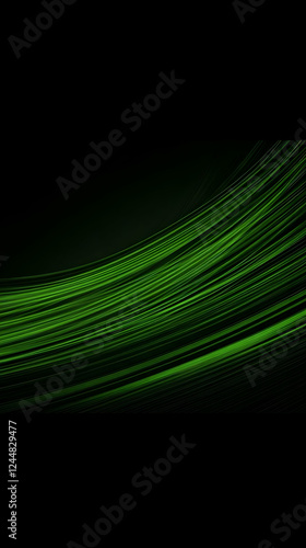 Abstract Green Light Trails...