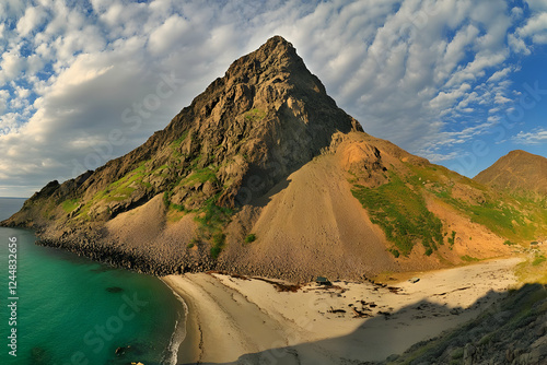 Majestic Mountain Peak Over...