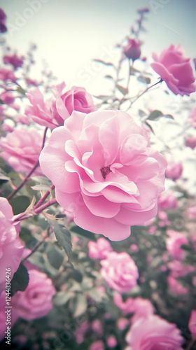 Pink Roses Bloom Beautifull...