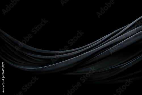 Dark Elegance: Flowing Fabr...