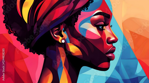 Stylish Woman with Headscar...