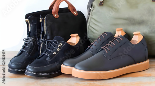 Black Shoes, Boots, Handbag...