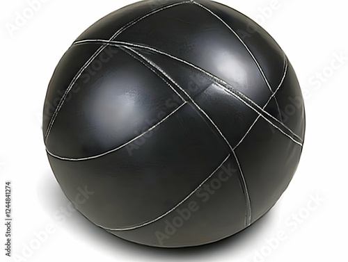Black Sphere with White Sea...