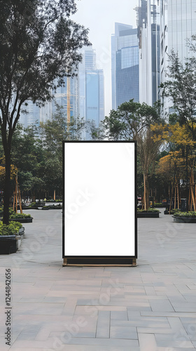 Blank Vertical Billboard in...