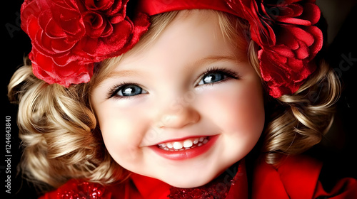 Adorable Toddler Smiles Bri...