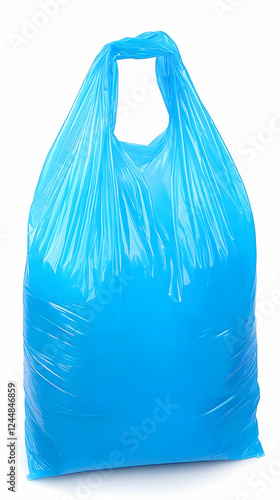 Full Light Blue Plastic Bag...