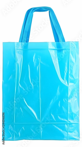 Empty Light Blue Plastic Sh...