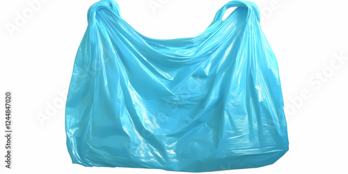 Empty Light Blue Plastic Sh...