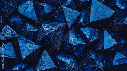 Dark Blue Triangular Prisms...