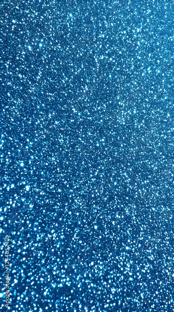 Obraz premium Sparkling Blue Glitter Texture Creates a Shimmering Background for Festive Designs and Decorations.