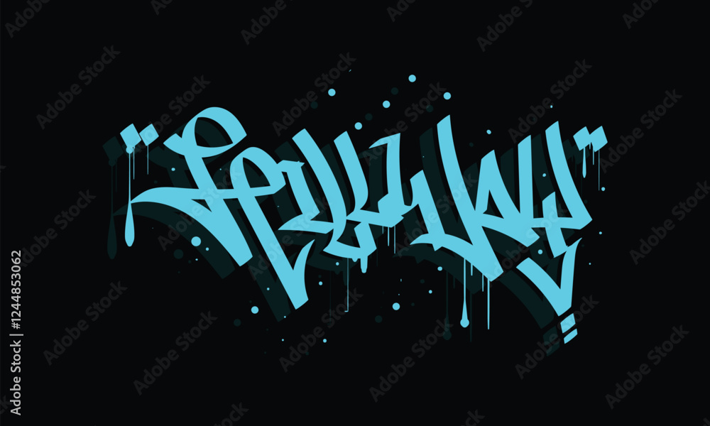 Fototapeta premium HILLWAY graffiti tag style design