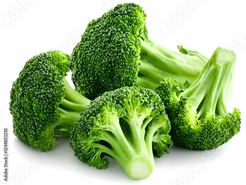 Fresh Green Broccoli Floret...