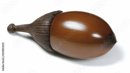 A Smooth, Shiny Acorn Rests...