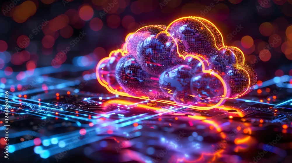 Global network cloud computing data. Global network cloud computing data.