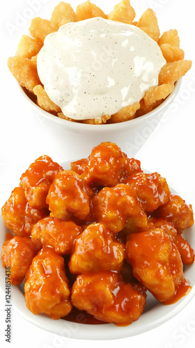 Crispy Fried Food with Crea...