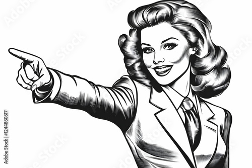 Confident Businesswoman Poi...