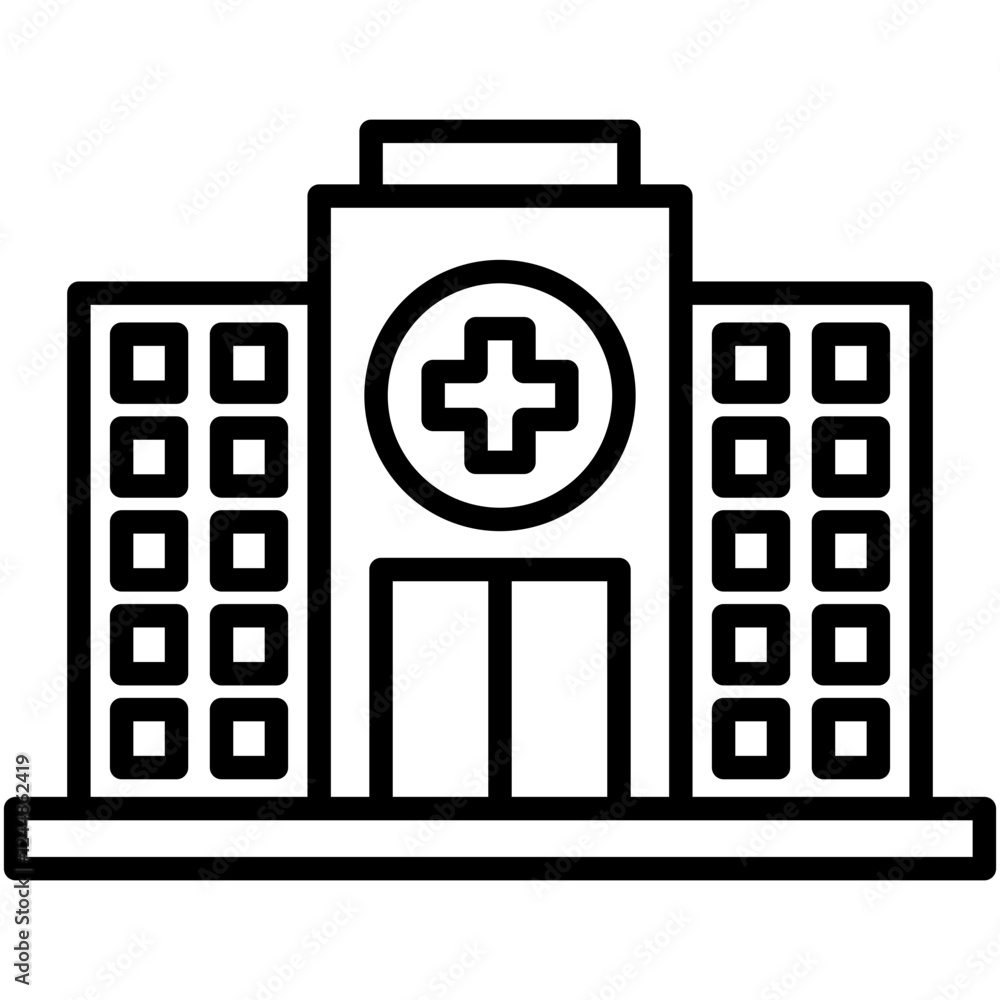 Obraz premium Hospital Icon