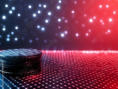 Stack of coins sits on a te...