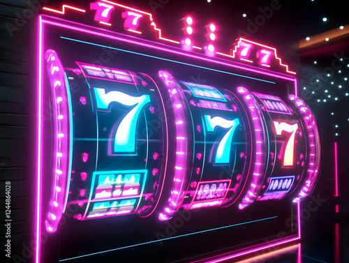 Neon Slot Machine Displays ...