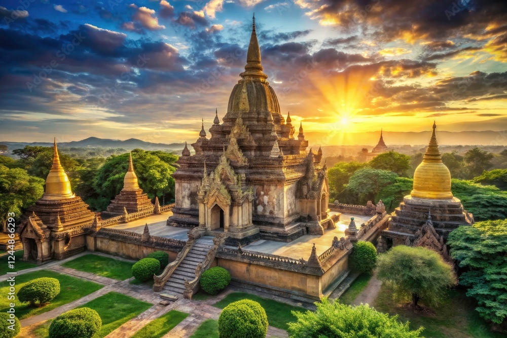 Fototapeta premium Ancient temples and structures: Majestic Mago architecture captured in stunning photos.