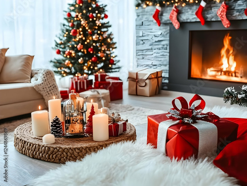 Cozy Christmas Living Room ...