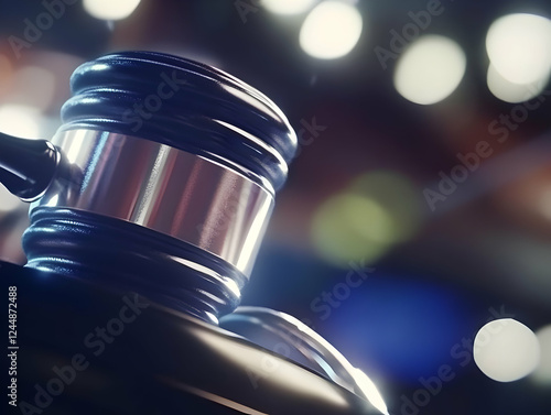 Close-up of a Judge's Gavel...