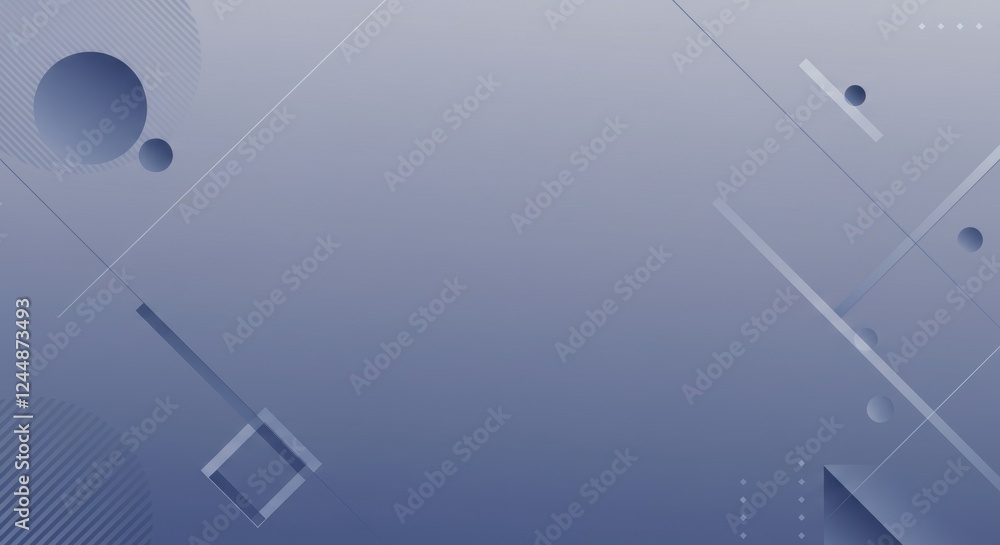 Geometric abstract background with blue gradient and minimalist shapes Geometric abstract background with blue gradient and minimalist shapes