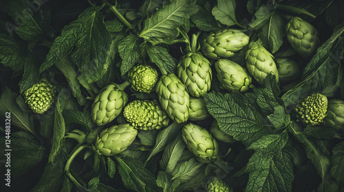 Fresh Green Artichoke and L...