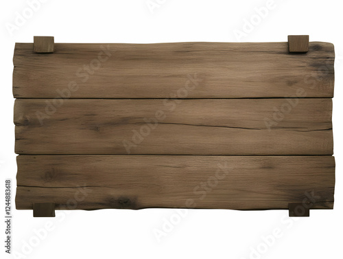 Blank Wooden Sign with Meta...