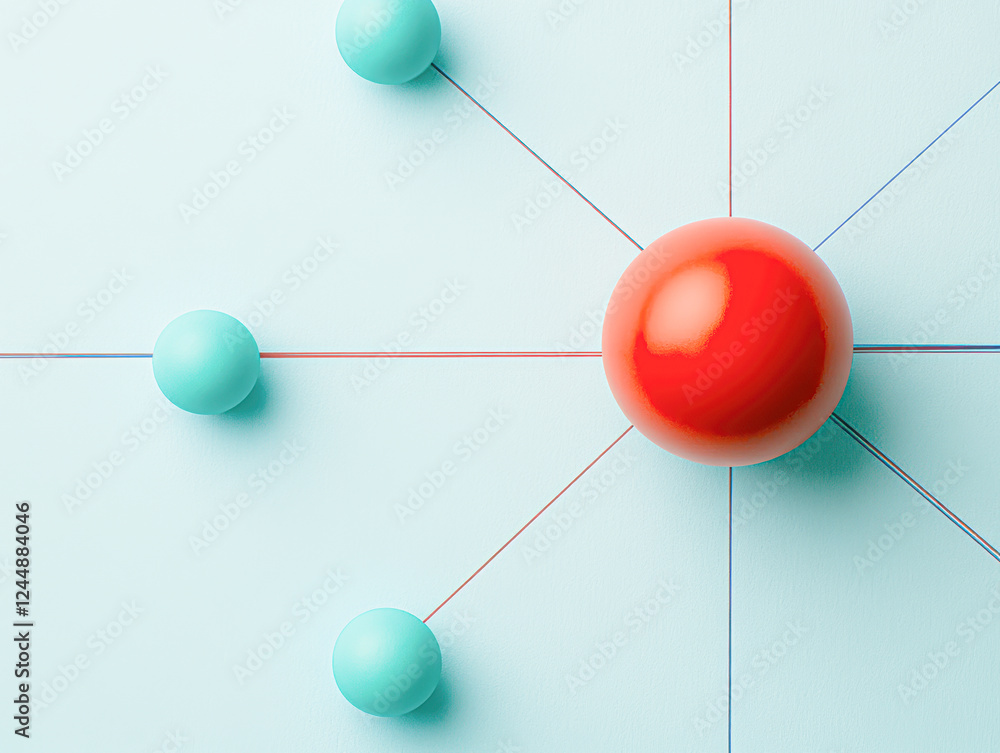 Fototapeta premium Atomic structure science lab educational infographic for chemistry