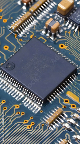 Close-Up of Microchip on Ci...